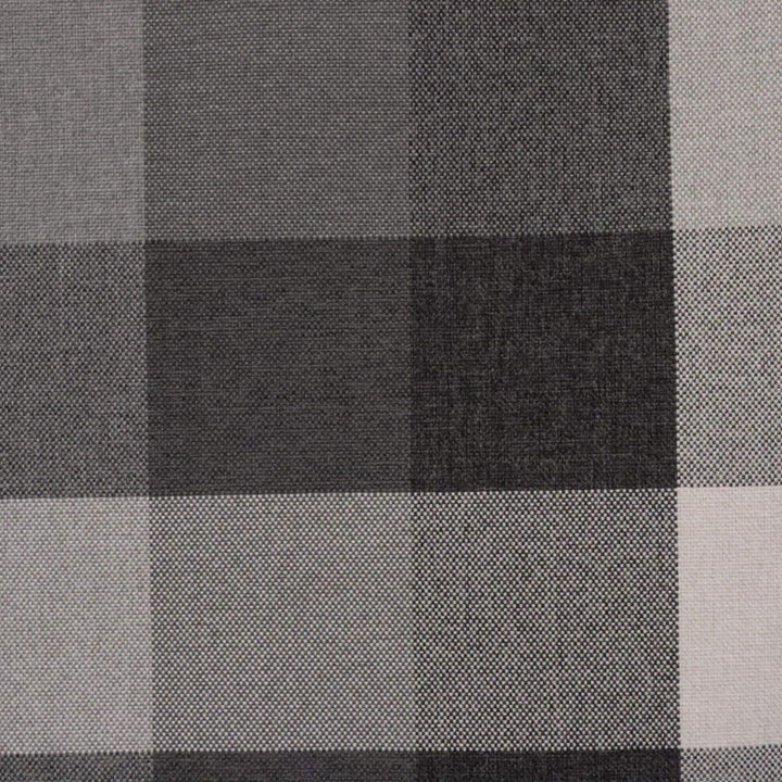 Clearance Gingham Check FR Charcoal Fabric