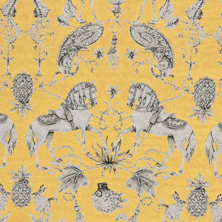 Curious Creatures Tapestry Yellow Fabric