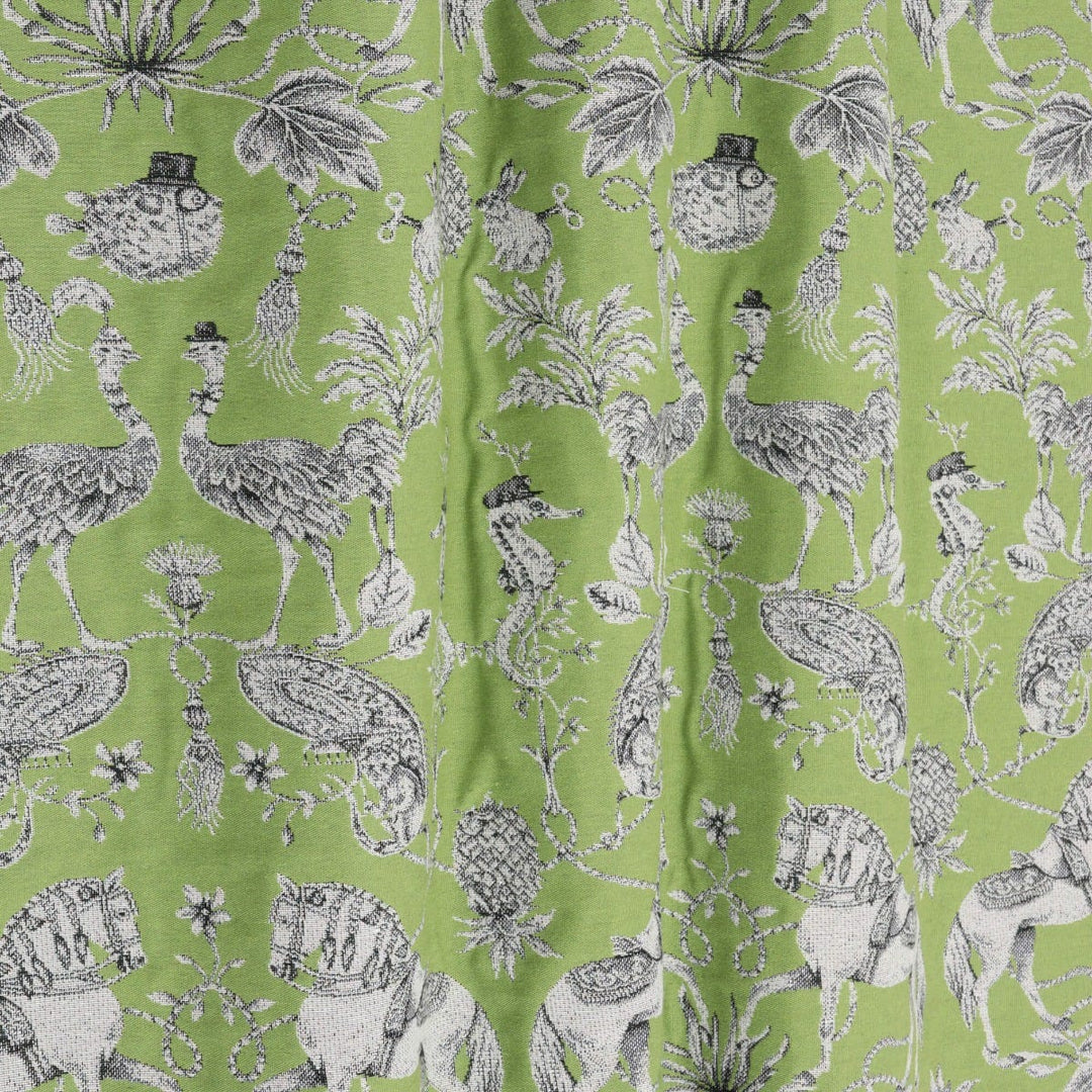 Curious Creatures Tapestry Green Fabric