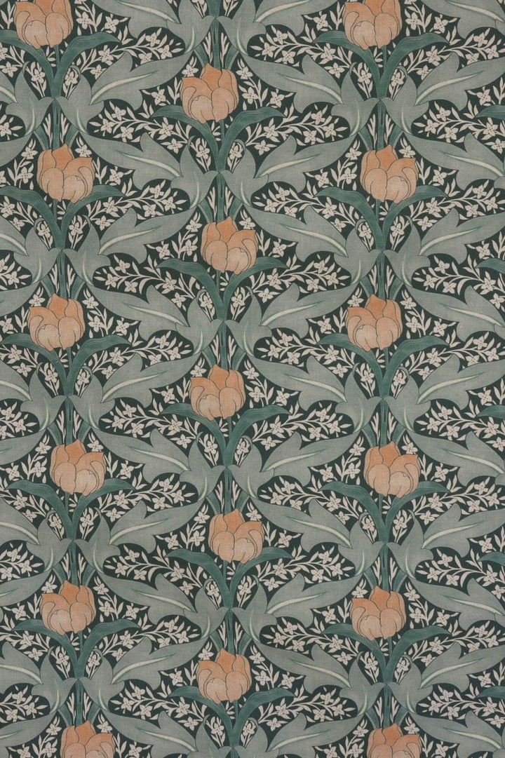 Morris Tulip Green 140cm Fabric