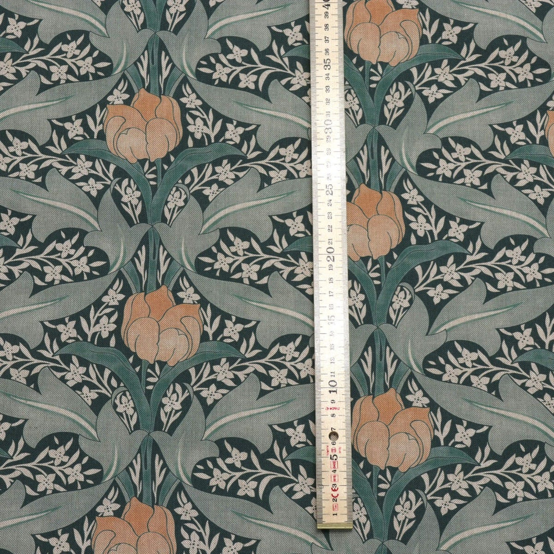 Morris Tulip Green 140cm Fabric