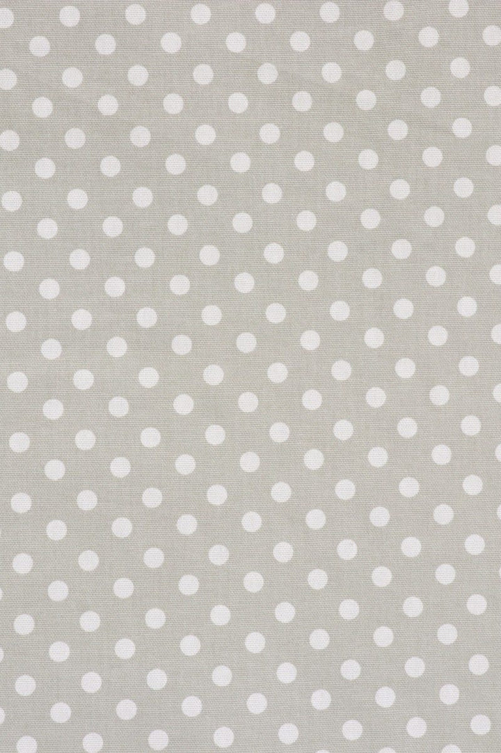 Grey Polka Dot Cotton Fabric