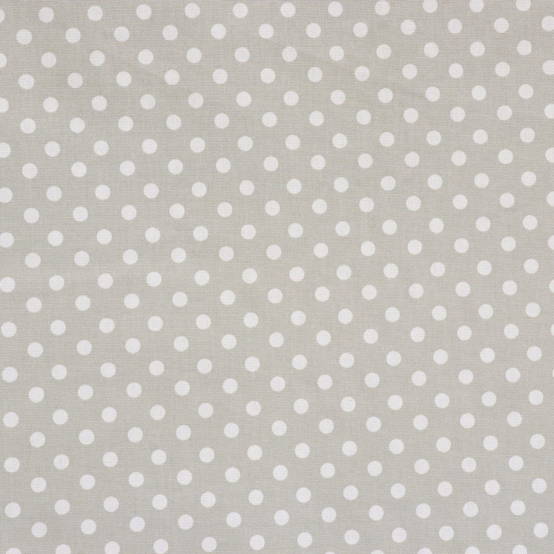 Grey Polka Dot Cotton Fabric