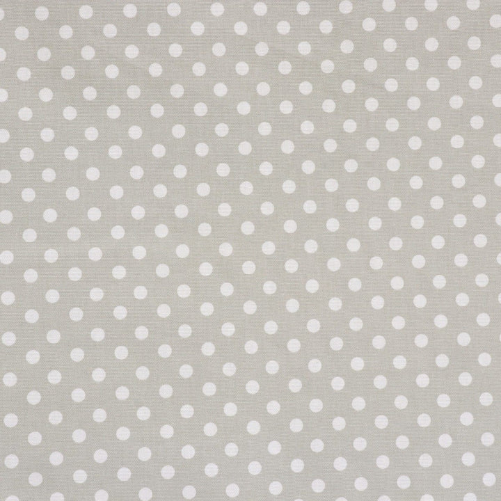 Grey Polka Dot Cotton Fabric