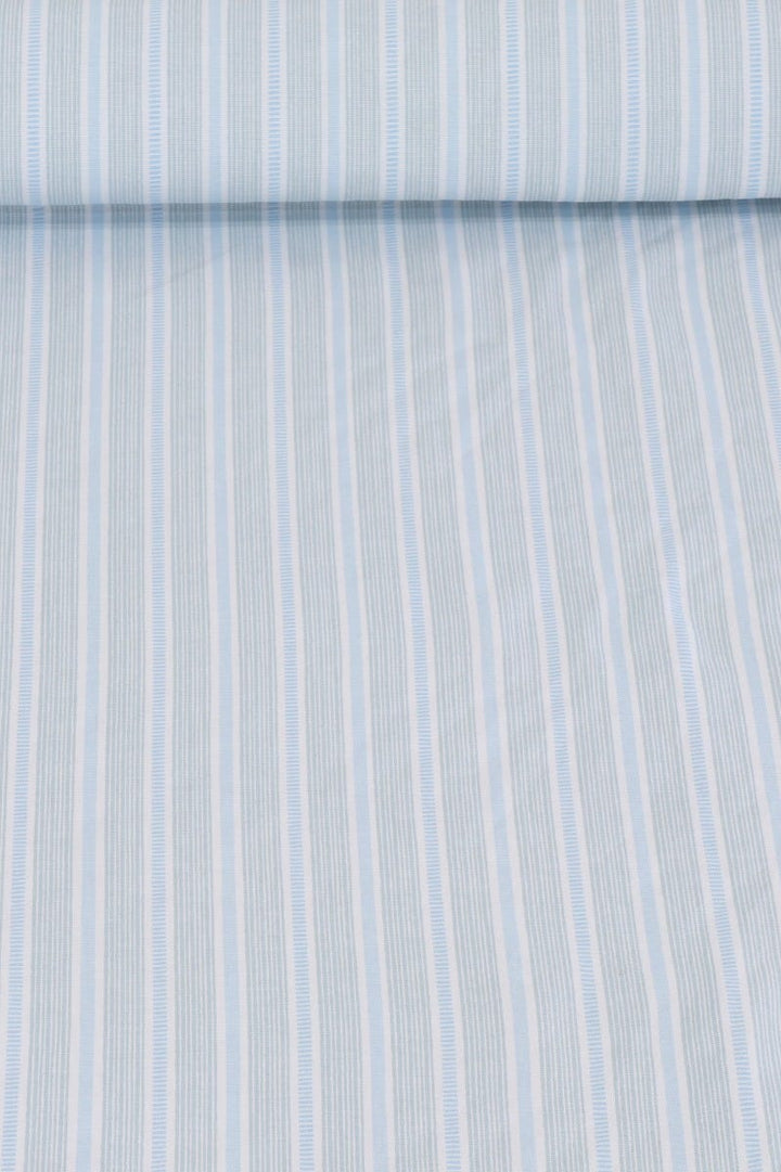 Clearance Pippin Stripe Sky Cotton Fabric