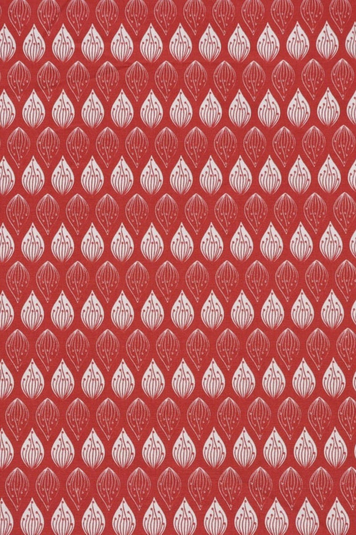 Clearance Hattie Red Cotton Fabric