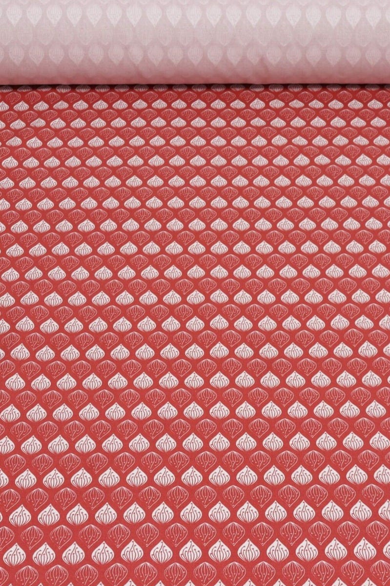 Clearance Hattie Red Cotton Fabric