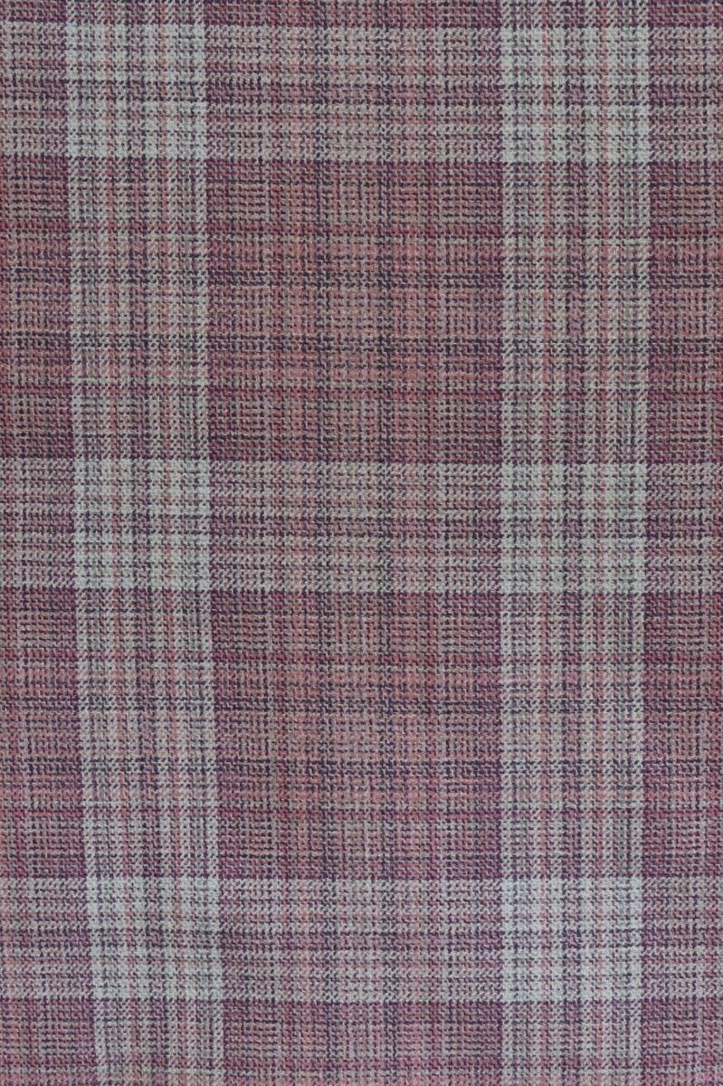 Clearance Purple Check FR Fabric