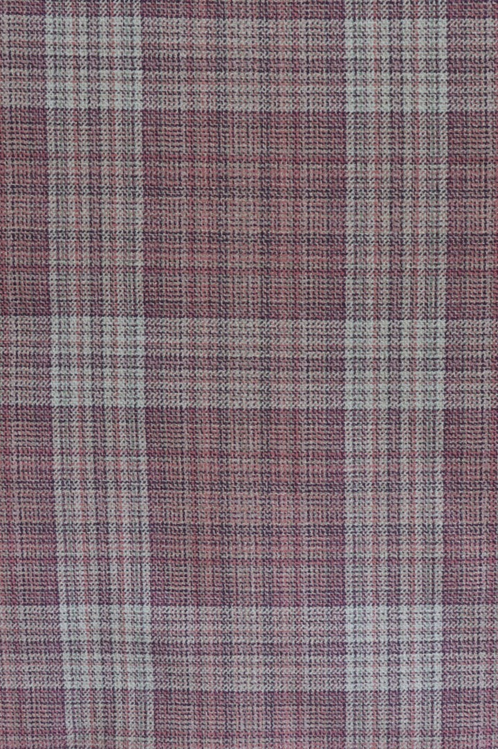 Clearance Purple Check FR Fabric