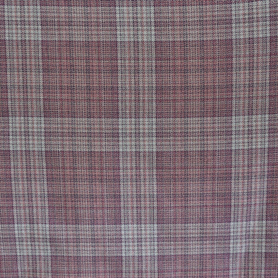 Clearance Purple Check FR Fabric