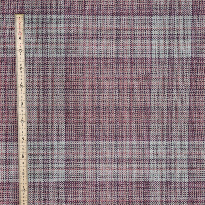 Clearance Purple Check FR Fabric