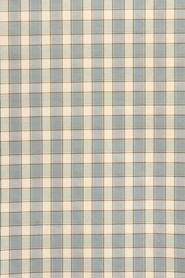 Clearance Country Check Duck Egg Fabric