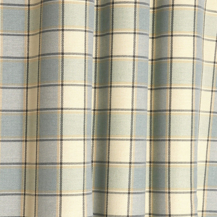 Clearance Country Check Duck Egg Fabric