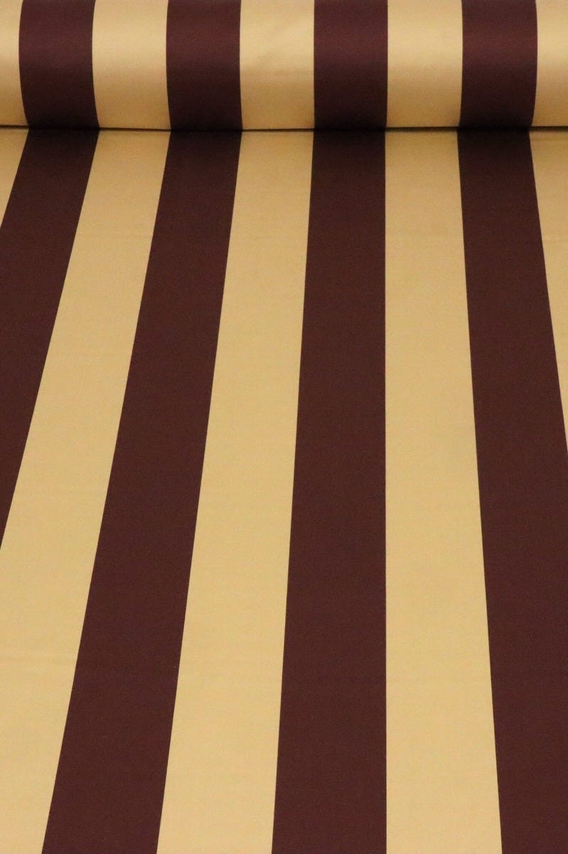 Clearance Romo Kirkby Stripe Sand & Plum Fabric