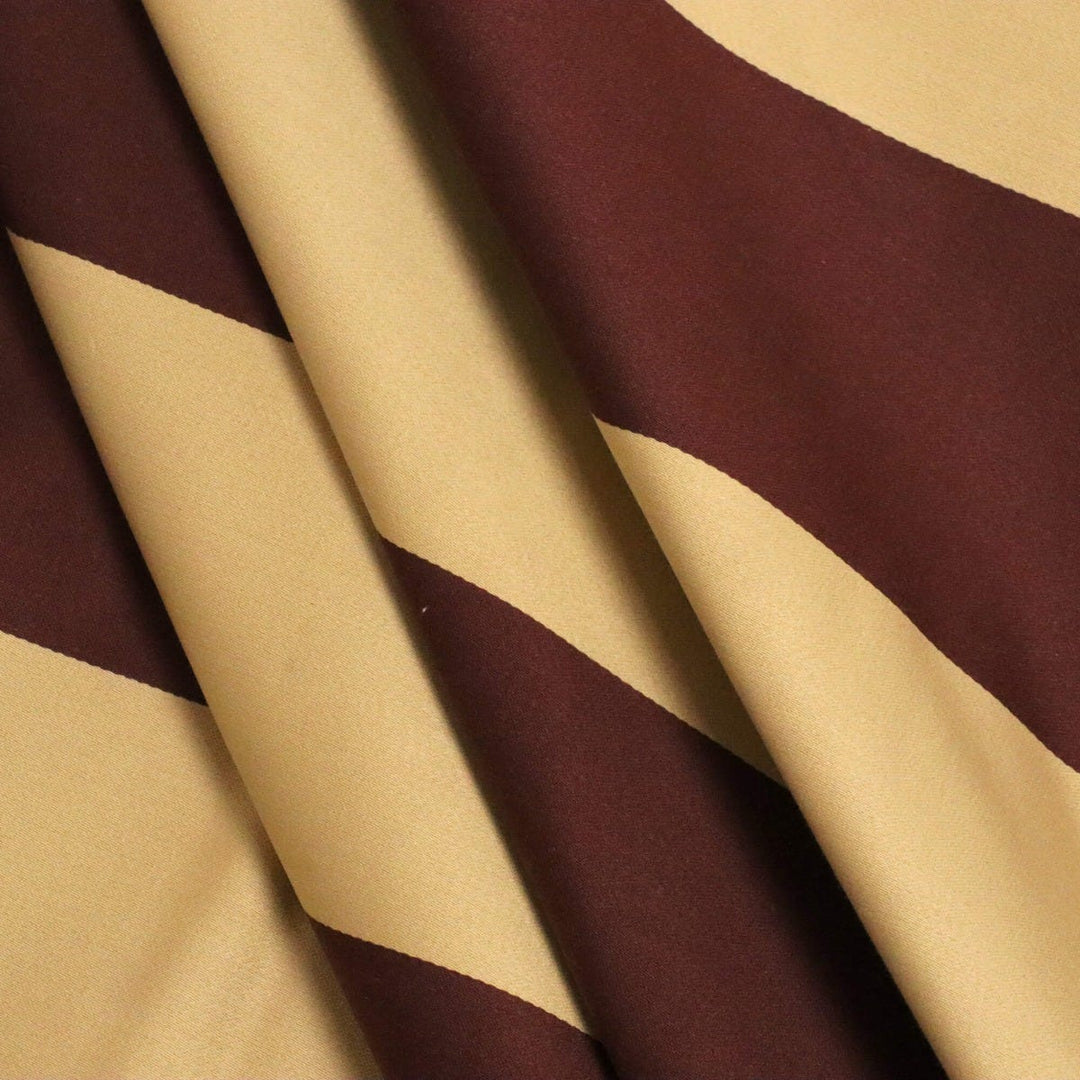 Clearance Romo Kirkby Stripe Sand & Plum Fabric