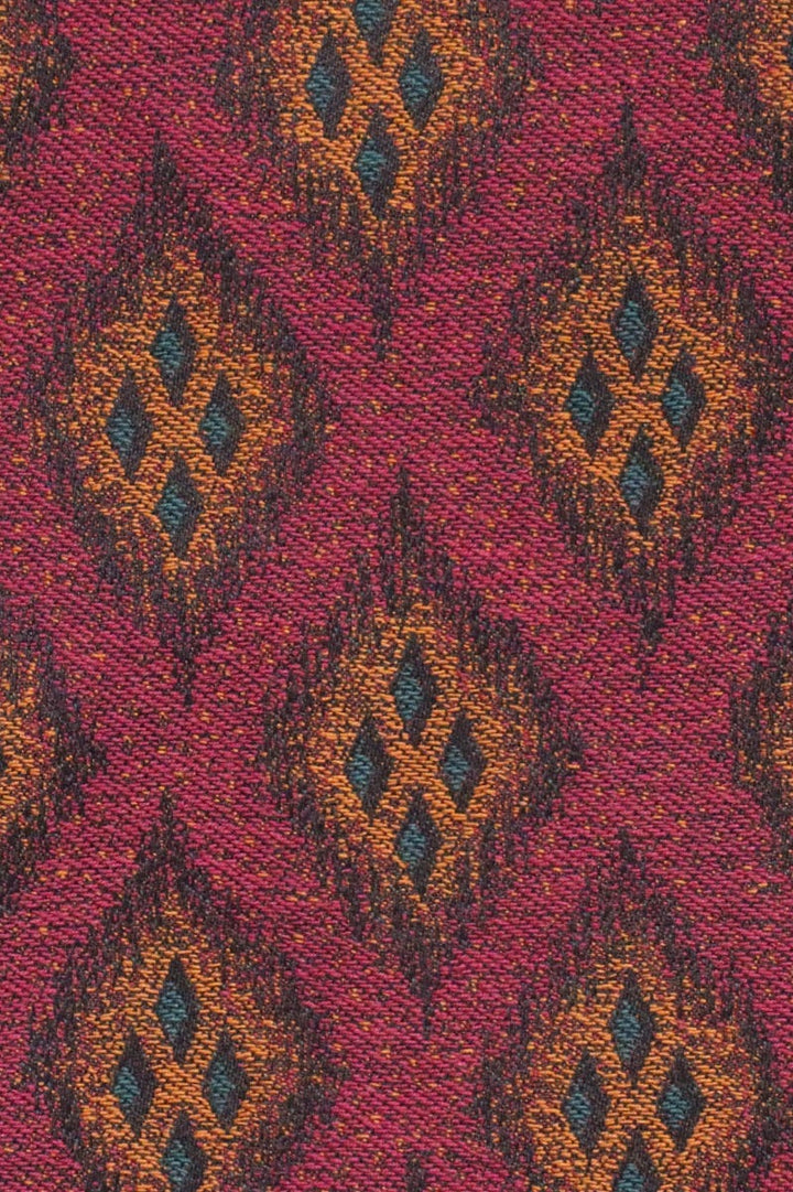 Clearance Malay Jacquard FR Magenta Fabric