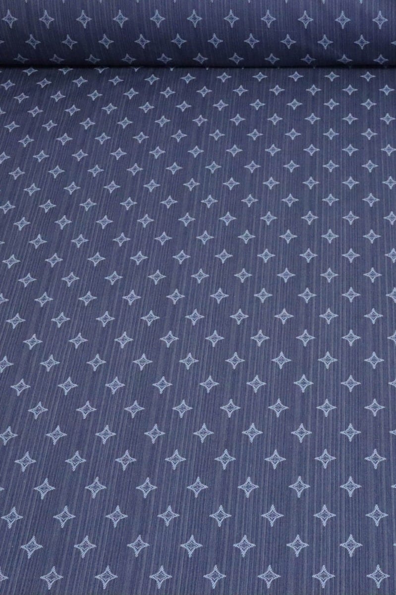 Clearance Navy Blue Star Fabric