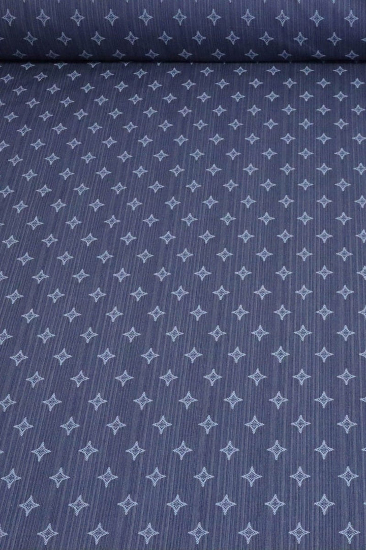 Clearance Navy Blue Star Fabric