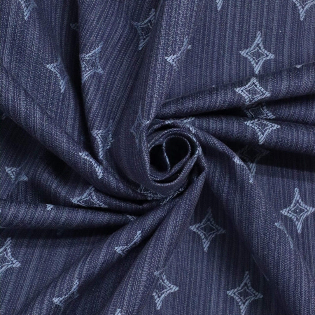 Clearance Navy Blue Star Fabric