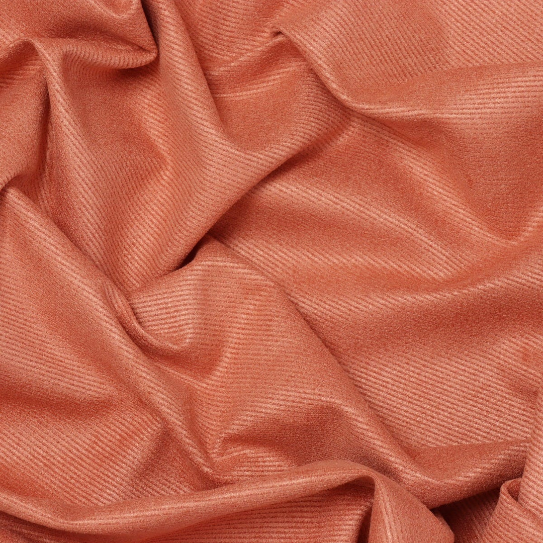 Clearance Turin Chenille Peach FR Fabric