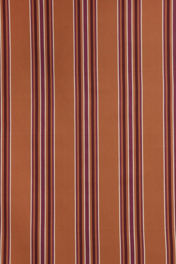 Clearance Warwick Rivale Terracotta Stripe Fabric