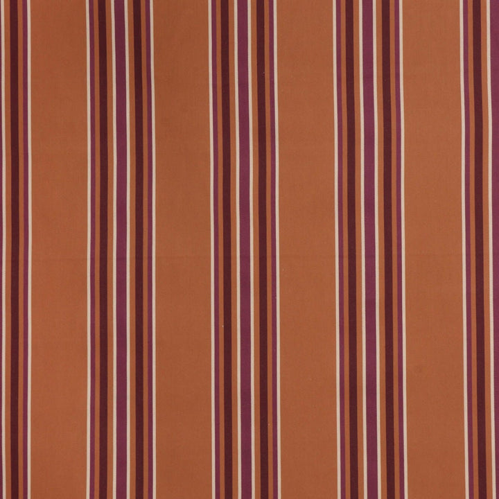 Clearance Warwick Rivale Terracotta Stripe Fabric