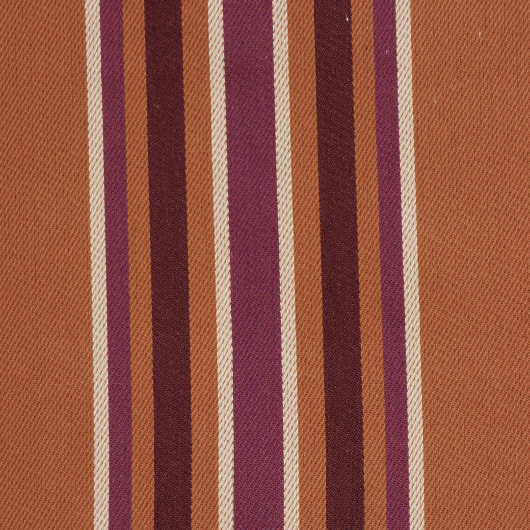 Clearance Warwick Rivale Terracotta Stripe Fabric