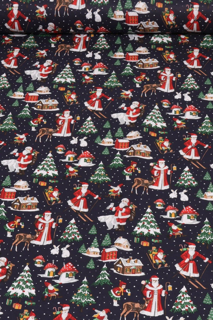 Jolly Christmas Wonderland Fabric