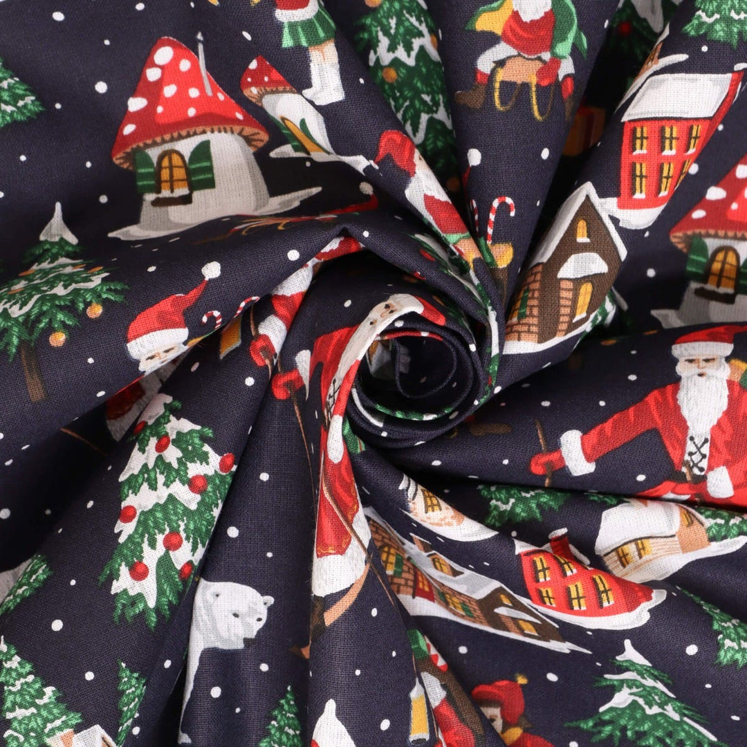 Jolly Christmas Wonderland Fabric