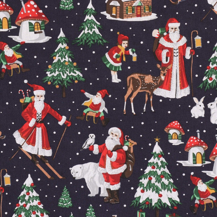 Jolly Christmas Wonderland Fabric