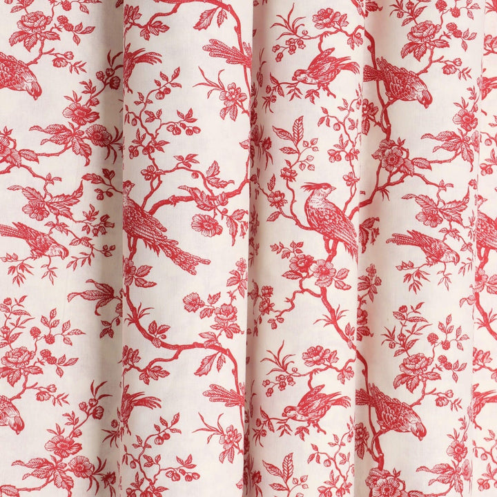 Isabelle Bird Toile Mini Red Cotton Double Width Fabric