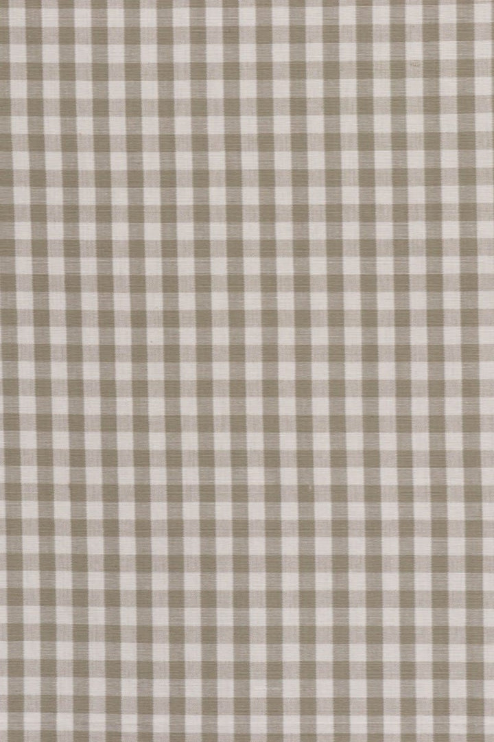 Gingham Check 160cm Fabric - Beige