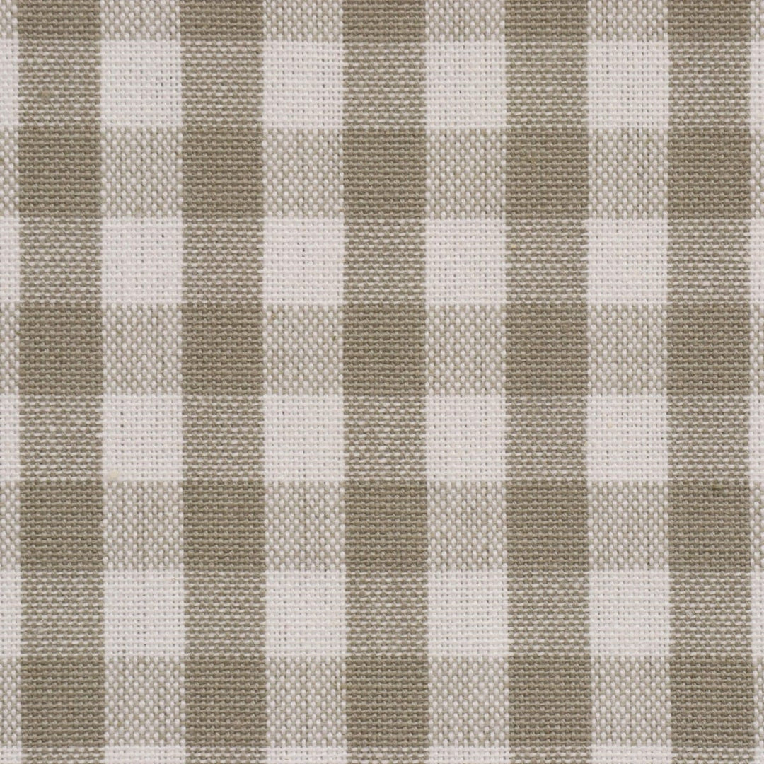 Gingham Check 160cm Fabric - Beige