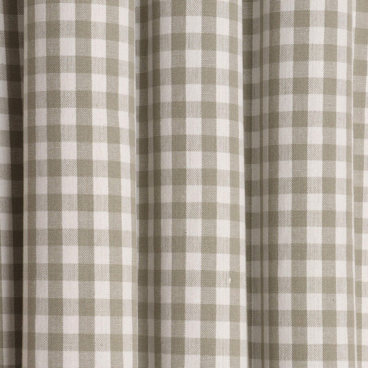 Gingham Check 160cm Fabric - Beige