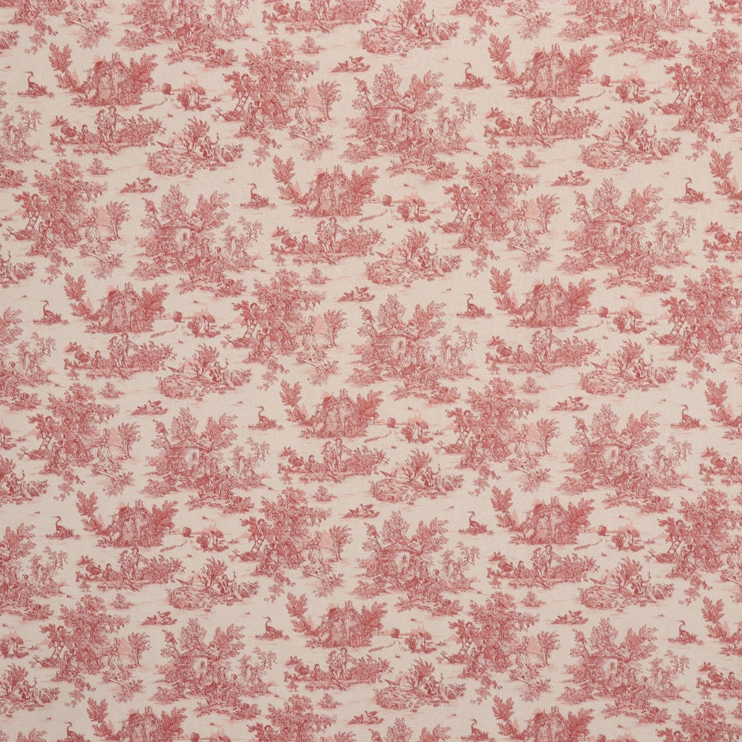 Mini French Toile De Jouy Red 160cm Fabric