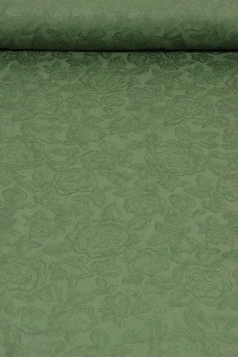 Clearance Romo Floral Jacquard Green Fabric