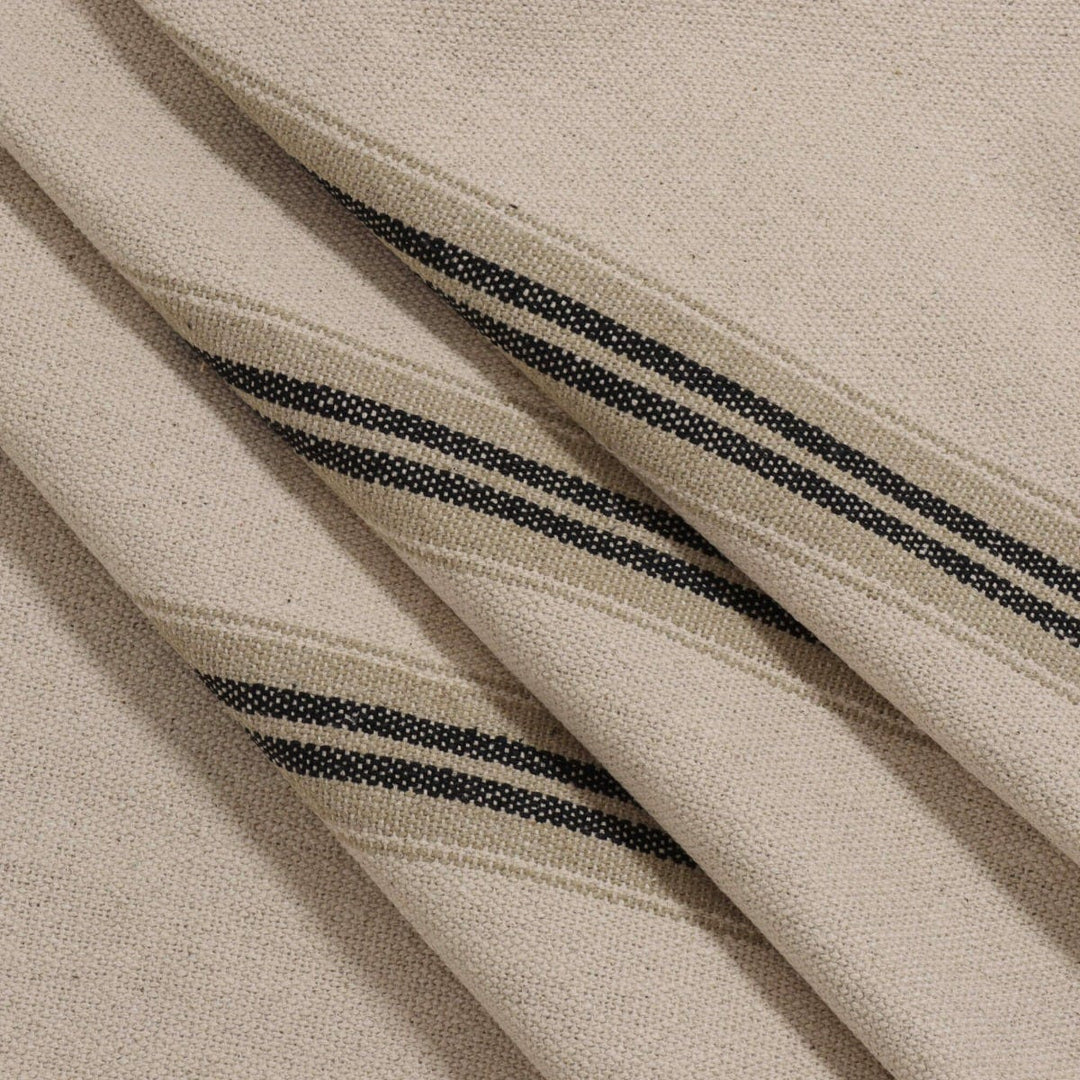 Donan Stripe Ebony Fabric