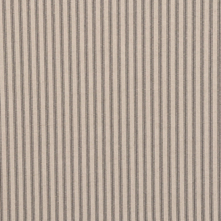 Bergen Ticking Stripe Grey Fabric