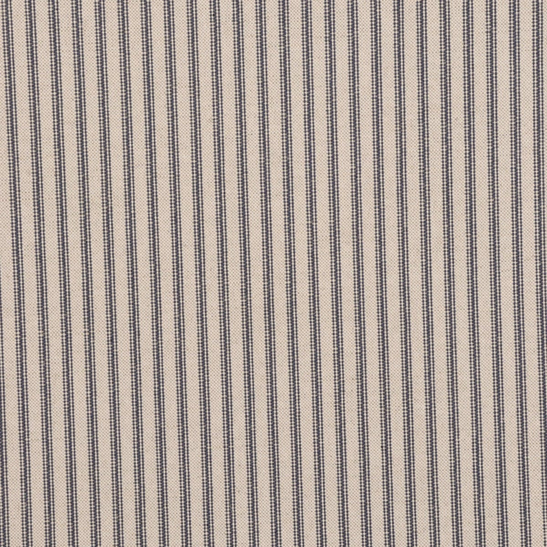 Bergen Ticking Stripe Blue Fabric