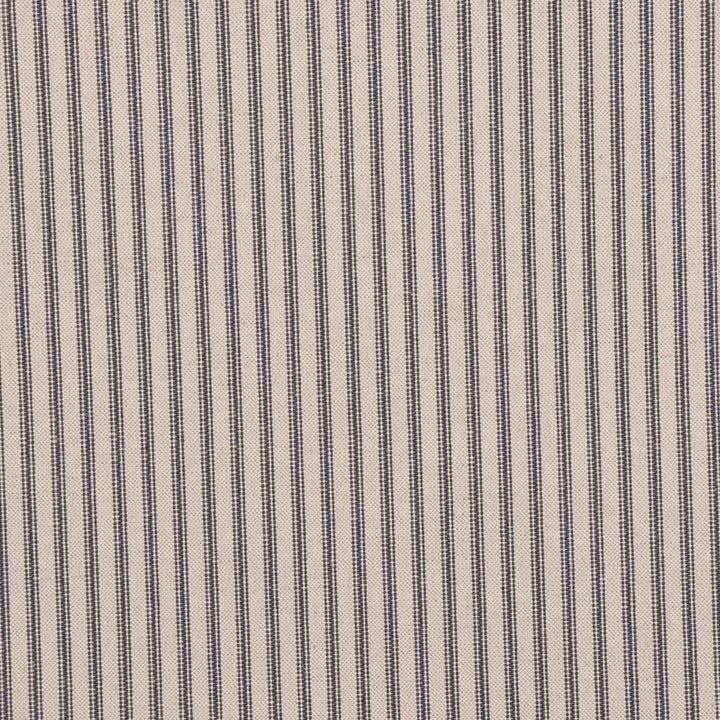 Bergen Ticking Stripe Blue Fabric