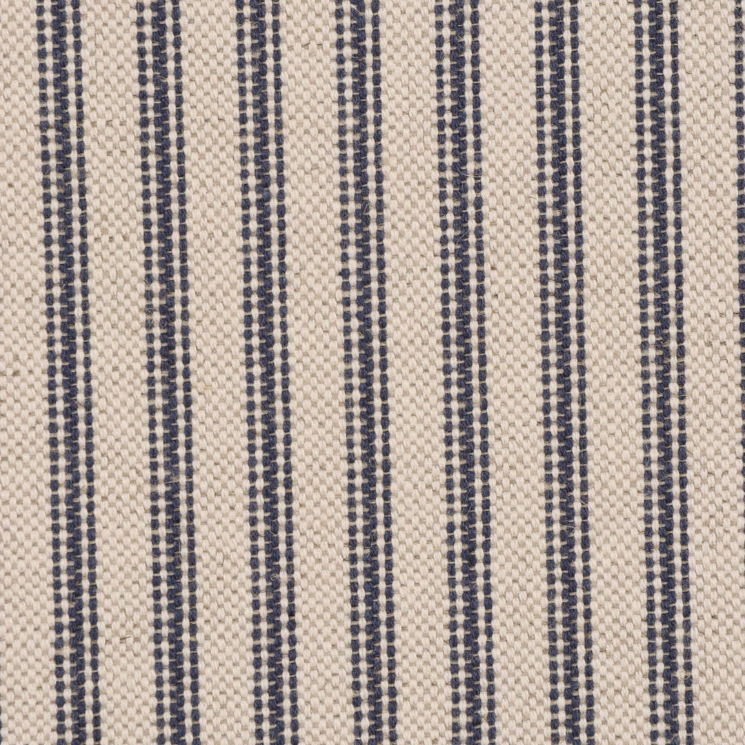 Bergen Ticking Stripe Blue Fabric