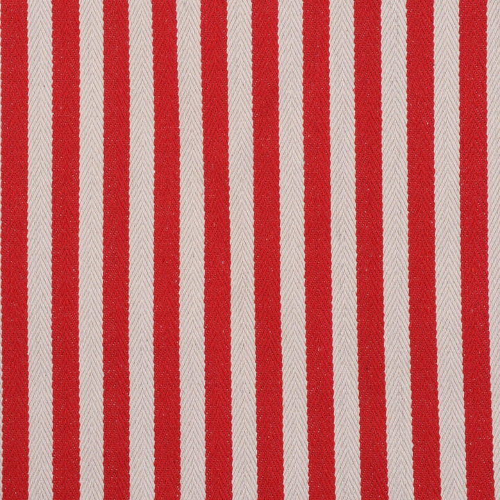 Lynmouth Red Herringbone Stripe Fabric