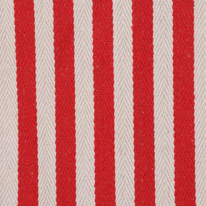 Lynmouth Red Herringbone Stripe Fabric