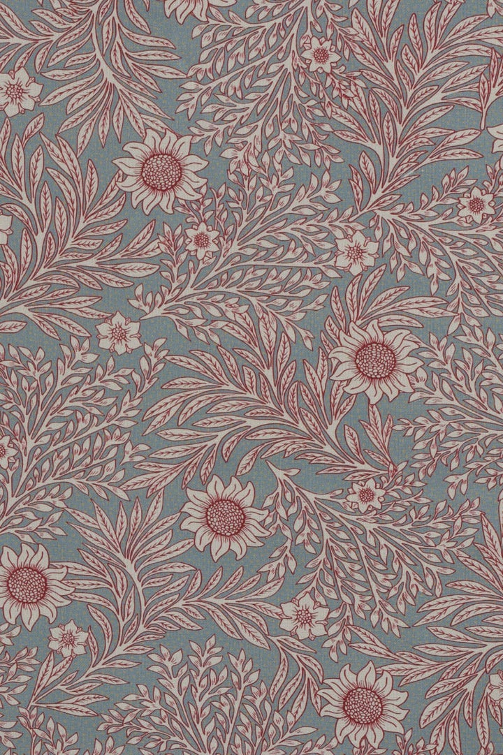 Coleton Floral Sky / Red Fabric