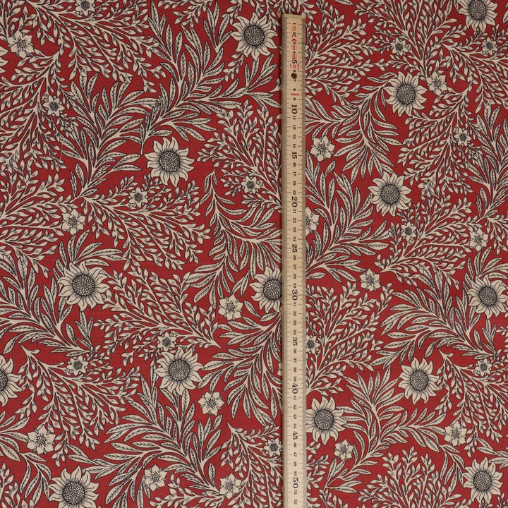 Coleton Floral Red Fabric