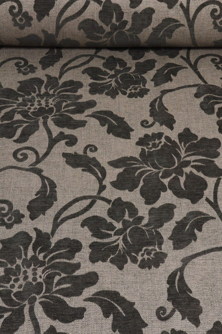 Clearance Floral Jacquard Chenille Fabric