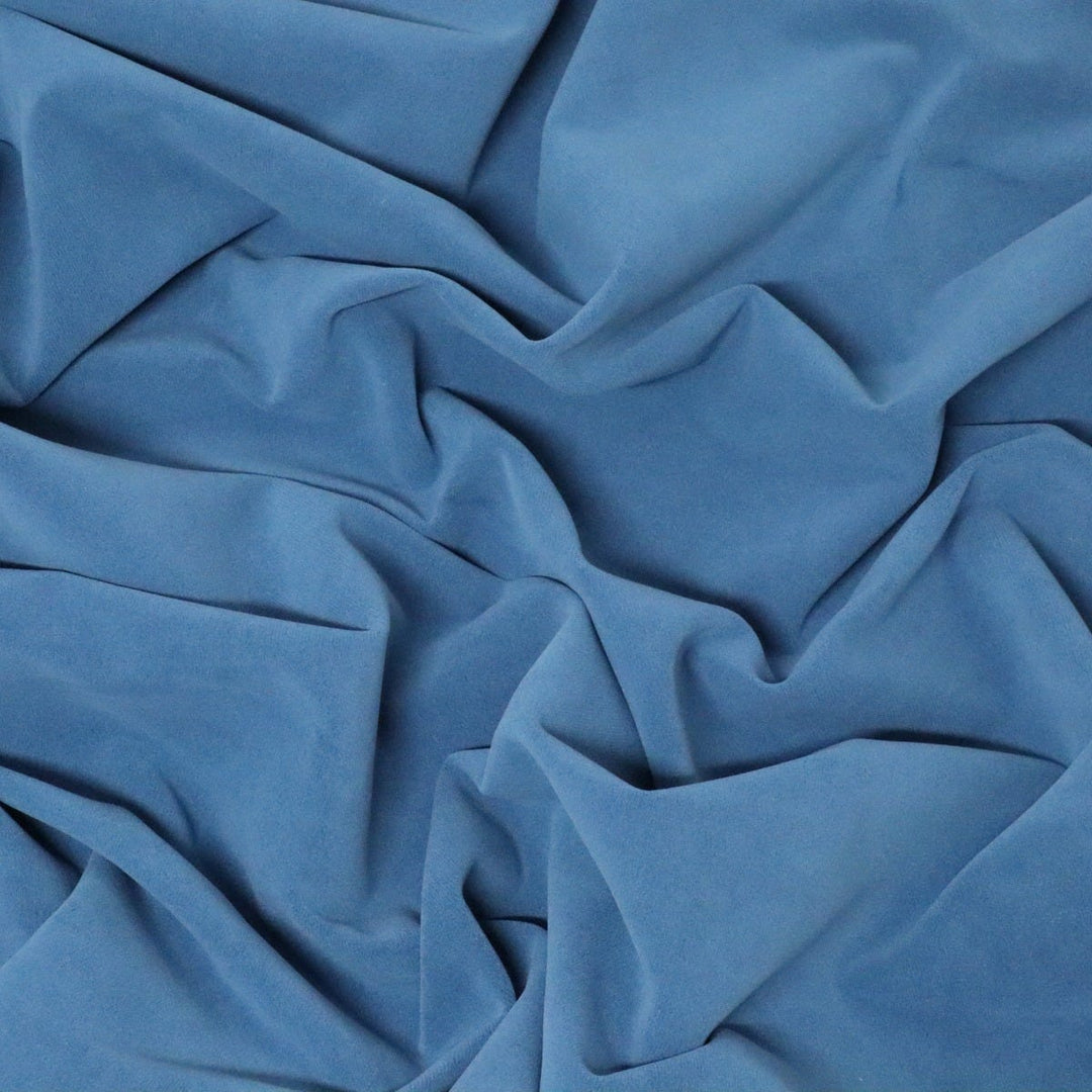 Clearance Velvet Poly FR Teal Fabric