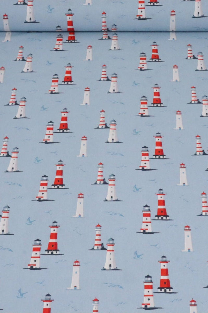 Nash Lighthouse Blue 160cm Fabric