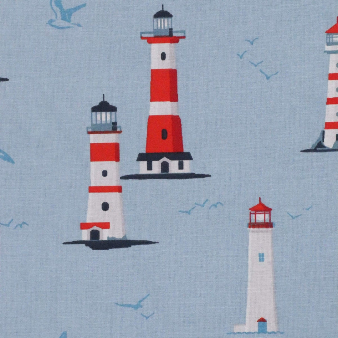 Nash Lighthouse Blue 160cm Fabric