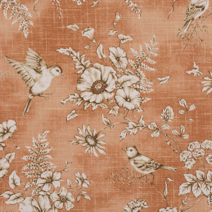 Clearance Finch Floral Toile Sandstone Fabric